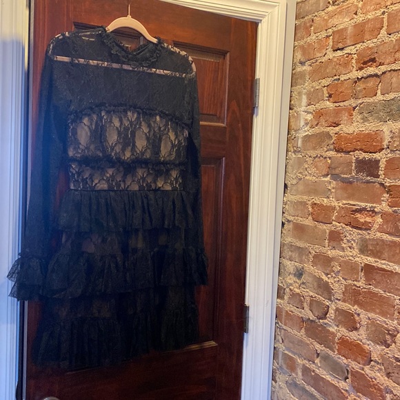 Bailey 44 Feeding Circle Ruffled Lace Dress - Picture 3 of 7